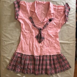 Plus Size School Girl Costume